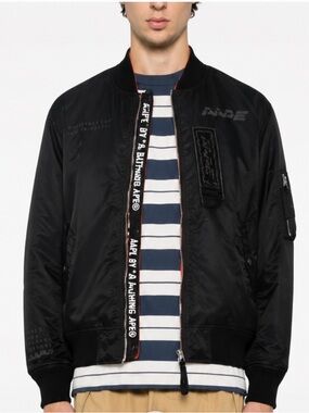 AAPE by A Bathing Ape Bomber Jacket Reversible Men’s Small $363